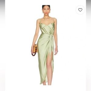 Baobab Collection Satin Green Dress